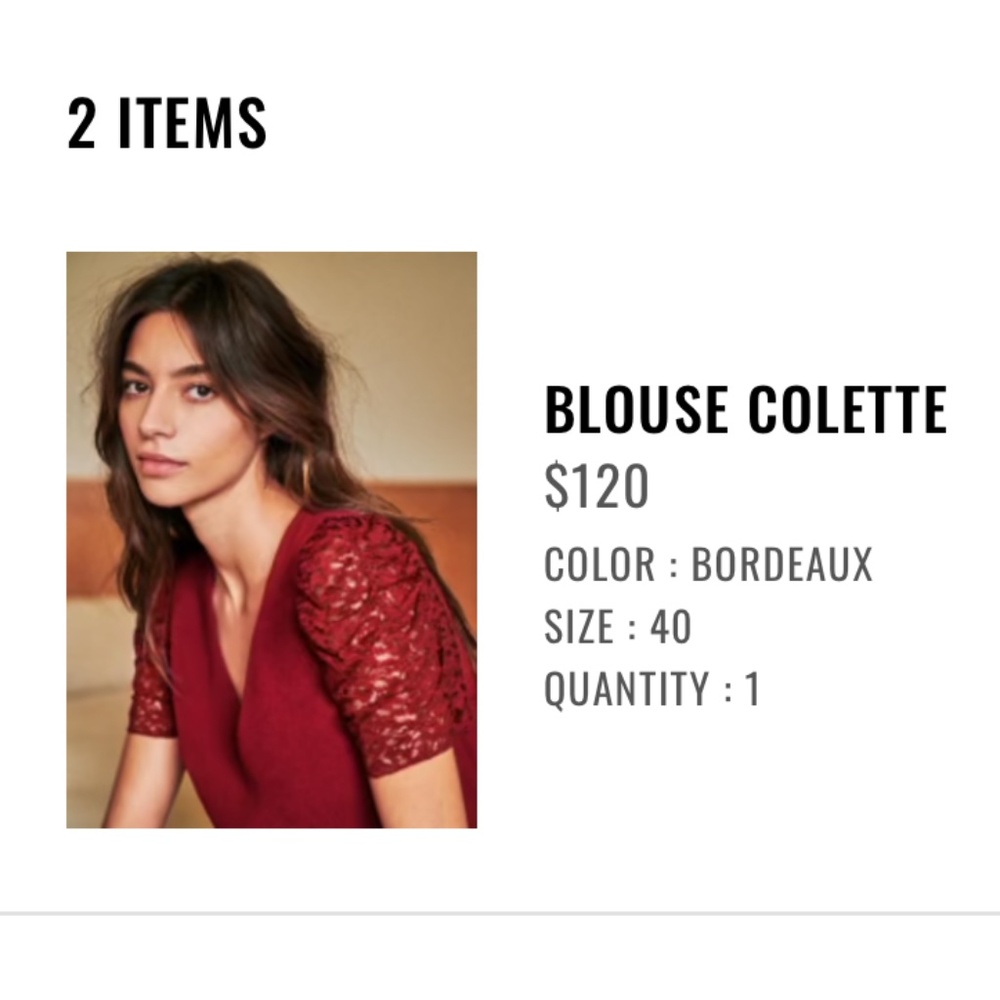 Sezane Blouse Colette - Picture 5 of 5
